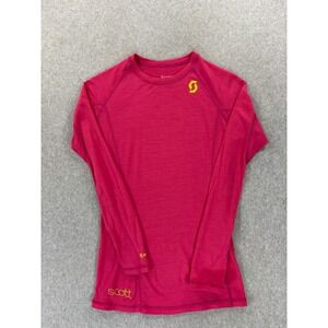 Scott 100% Merino Wool Long Sleeve Base Layer Shirt (Women's Small) Pink